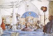 Carl Larsson At Church china oil painting artist